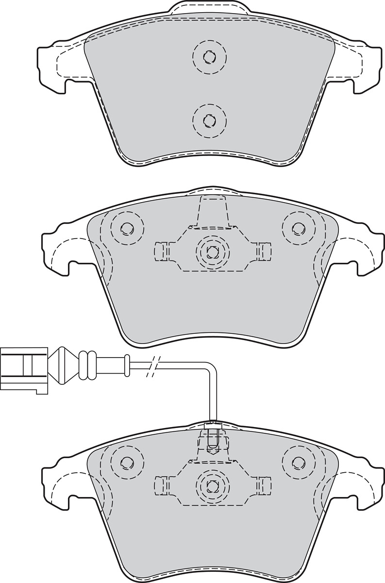 Jeu de 4 plaquettes de frein VALEO ref. 302042